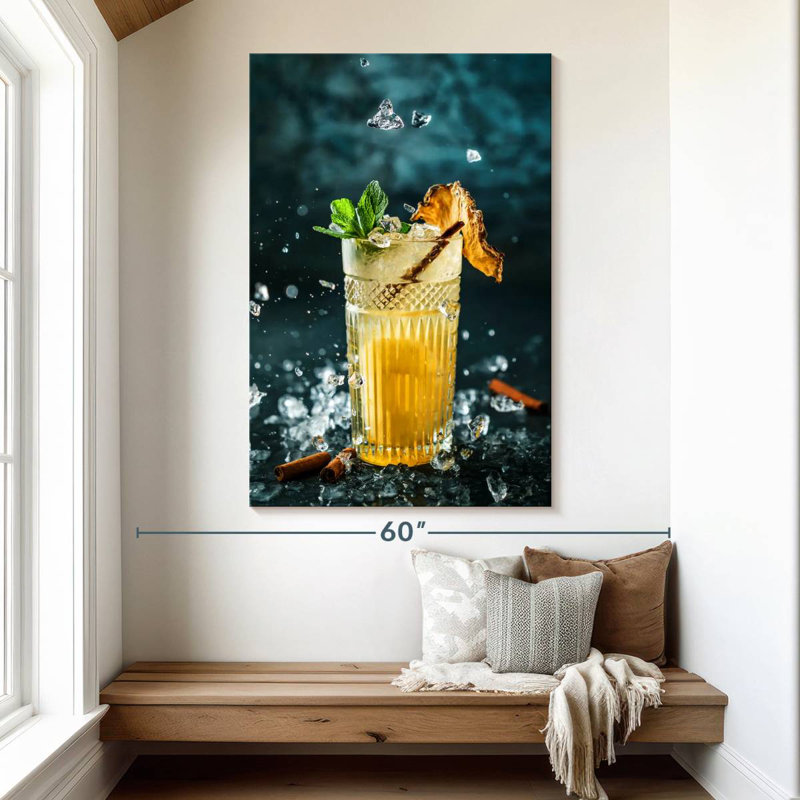 Yarlin, cocktail d'ananas, H 51 po x l 34 po