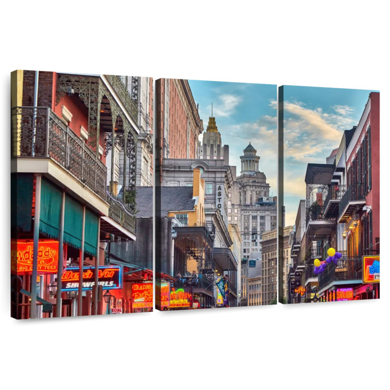 Sebbie Bourbon Street Bars, 48" H x 74" W