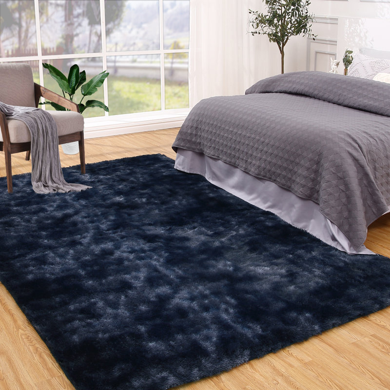 Tie-Dye Washable Shag Area Rugs Non-Slip Fluffy Shag Plush Fuzzy Shaggy Rug for Living Room, Bedroom, Home Decor