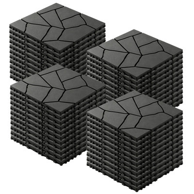 Carreaux de terrasse extérieurs à motif en pierre 12 "x 12"