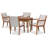 4 - Person Four Leg Dining Set-1846724099