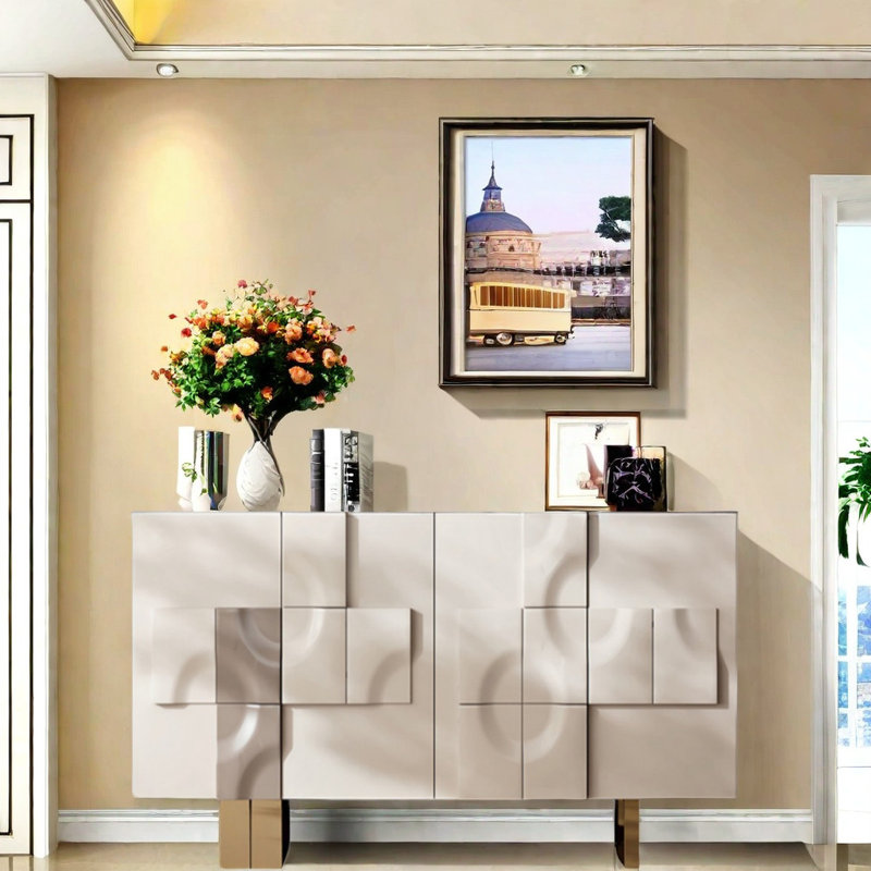 French Light Luxury Entrance Cabinet
