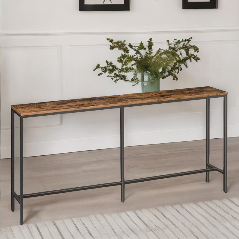 180Cm Rustic Slim Narrow Console Table Entryway Hallway Furniture