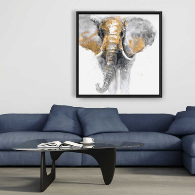  Éléphant - Toile encadrée moderne pour la maison