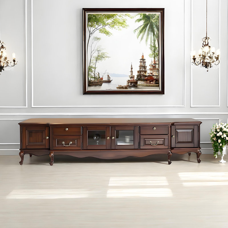 Vintage Solid Wood TV Stand