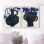 Indigo Vases Set Set by Oliver Gal-1663936923-1826241399