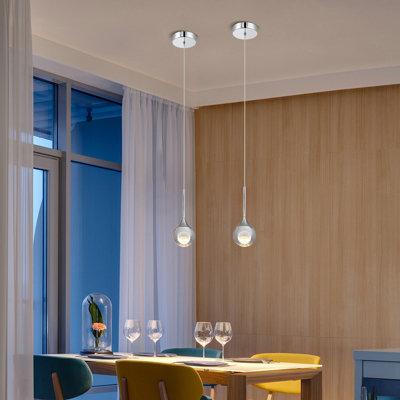 Éclairage pour îlot de cuisine 1 lumière DEL