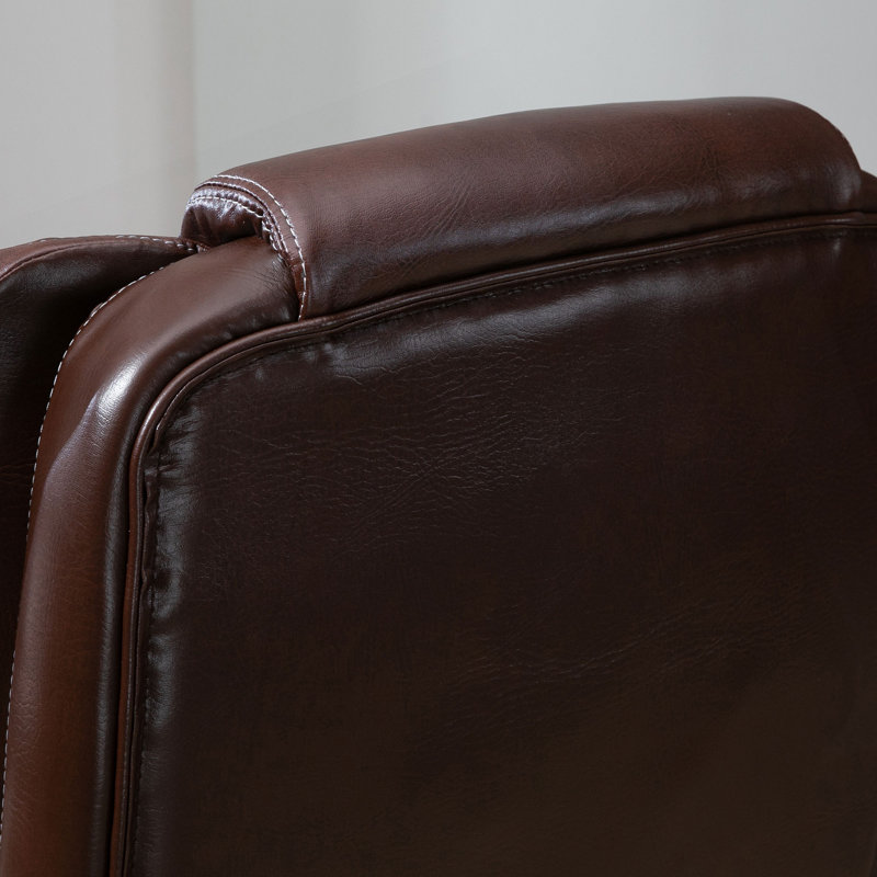 Chaise de bureau de massage à haut dossier avec vibration à 6 points, 5 modes et repose-pieds rétractable pour une détente et un confort ultimes