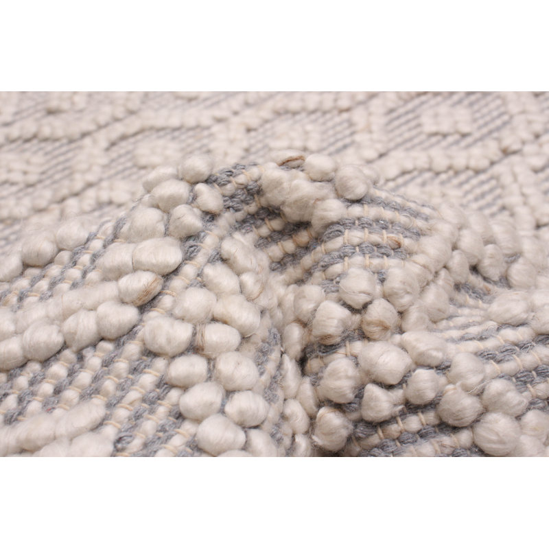 Izzabela Wool Geometric Indoor Rug