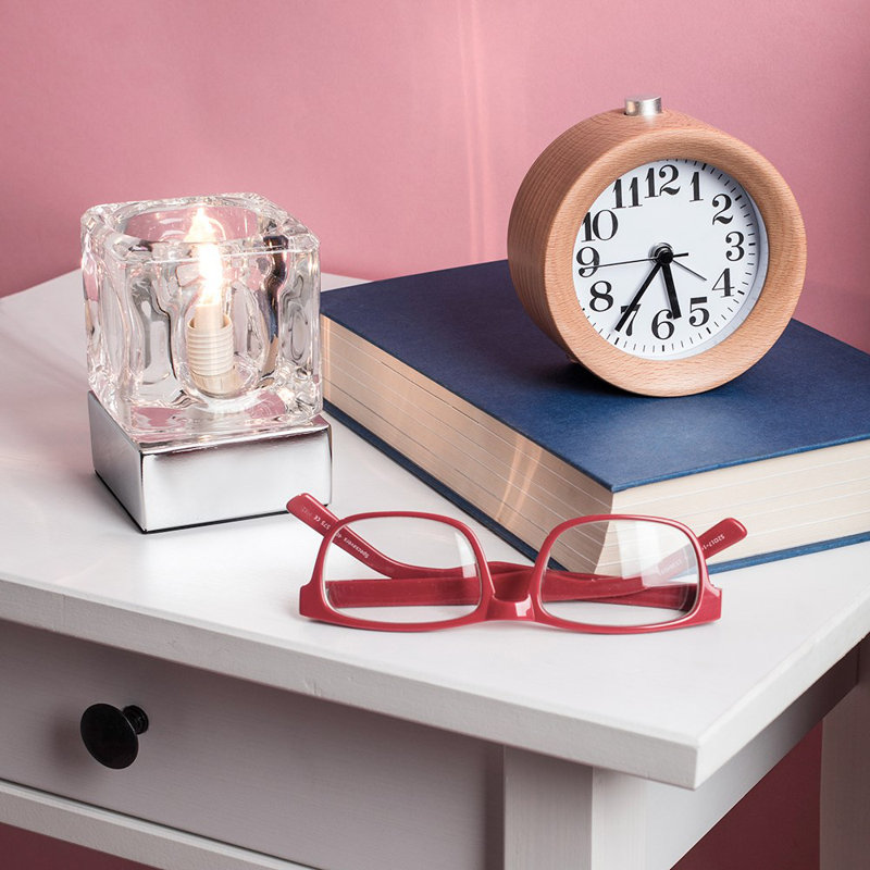 Eshleman Metal Table Lamp, Chrome, 6000K