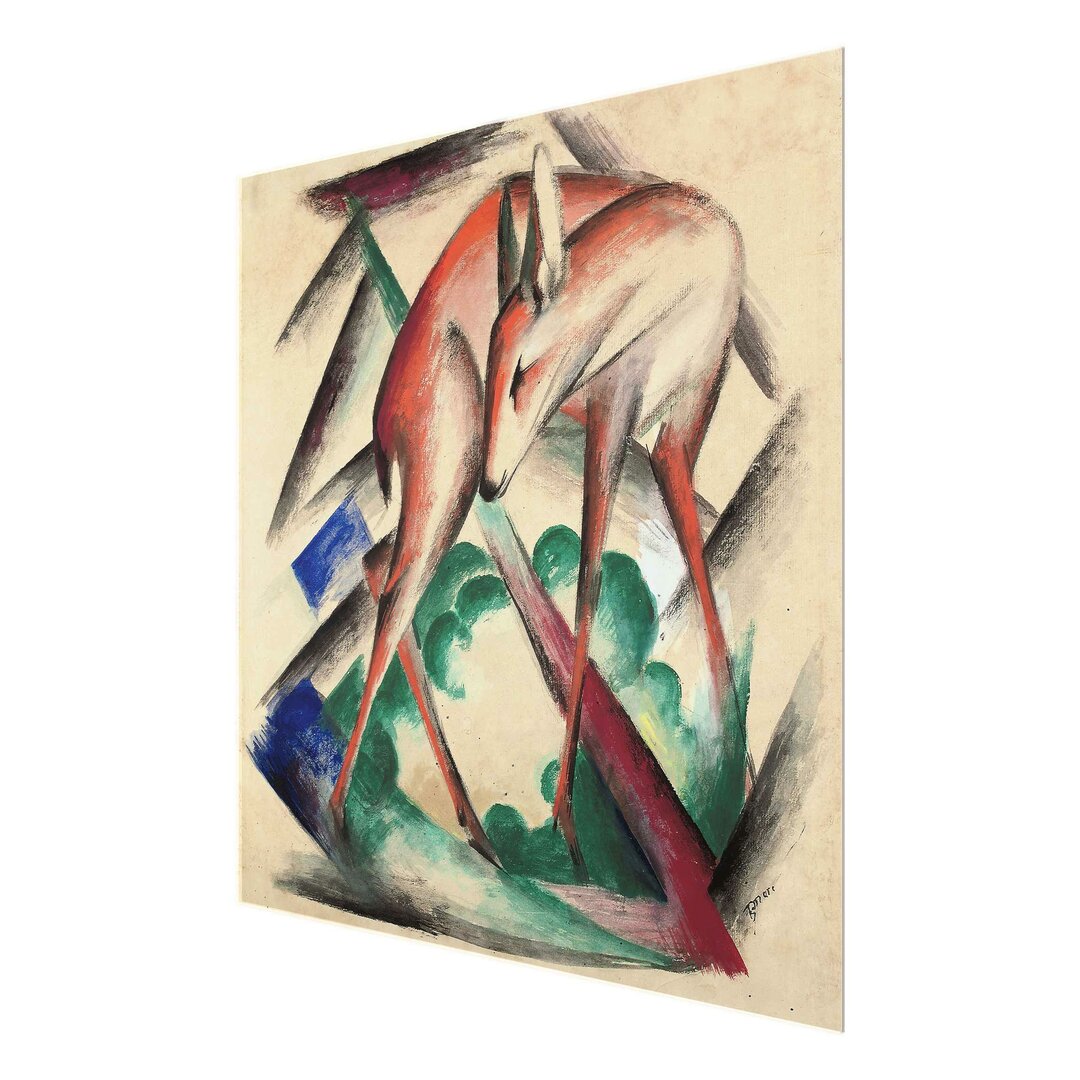 Glasbild Deer von Franz Marc