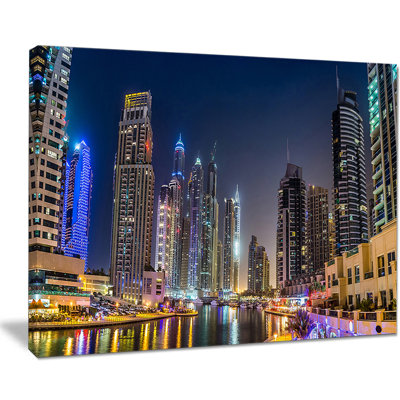 " Dubai Downtown In Summer Night "