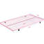 Lit superposé en métal avec lit gigogne rose - option de chambre à coucher moderne, économie d'espace efficace, structure en acier pour la durabilité, performance silencieuse et stable, grande capacité de charge, sécurité des escaliers sécuritaires, lit simple