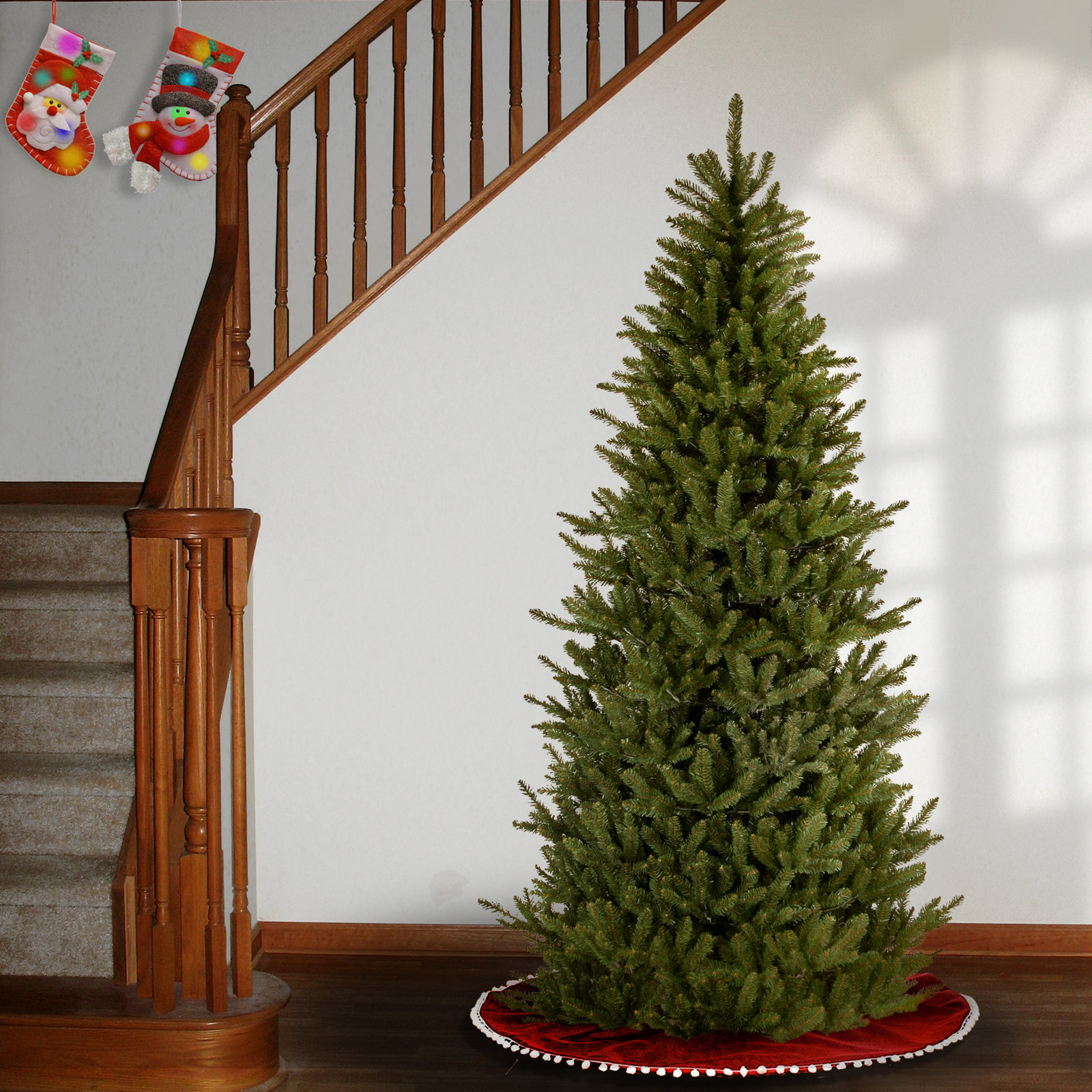 The Holiday Aisle® Natural Fraser Slim Fir Tree, 6.5'
