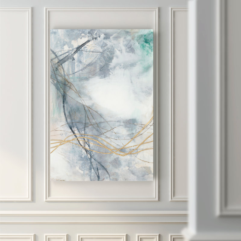 " Undulating Oro II " Painting Print, 12" H x 8" W x 1" D, Wrapped Canvas