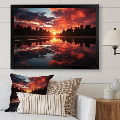 Coucher de soleil sur le lac