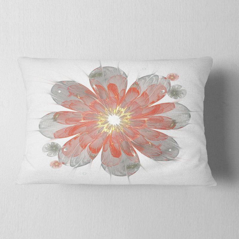 Coussin lombaire floral simple fractal