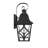Aarav Outdoor Metal Wall Light with Clear Glass