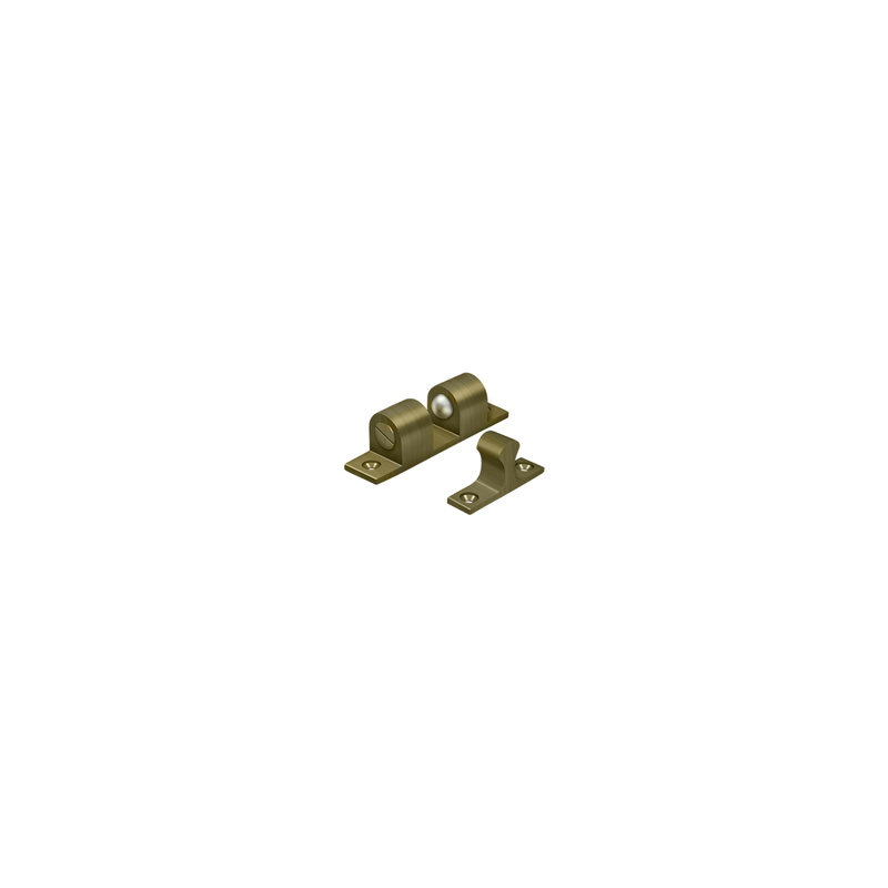 Deltana BTC30U5 Ball Tension Catch 3" x 3/4"; Antique Brass Finish, Antique Brass