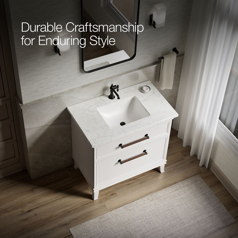 Artifacts Vanity 36 Inches Combo, Linen White