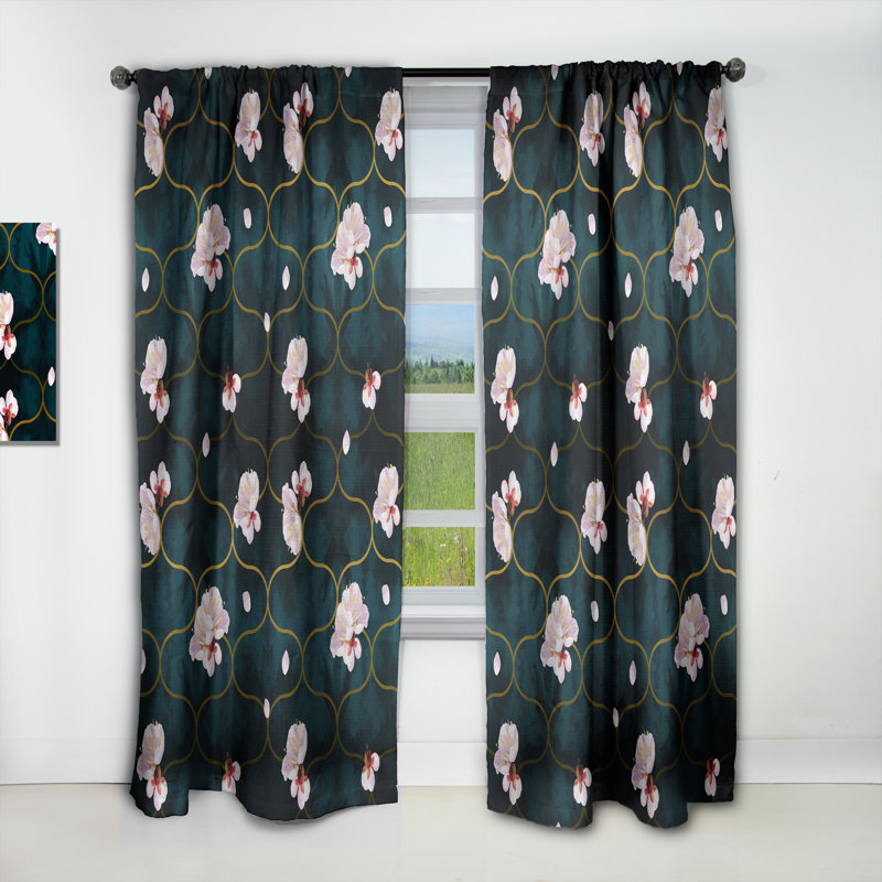 Rideau en lin / polyester, L 52 po x L 108 po