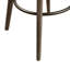 Tabouret de bar pivotant de 30 po de hauteur, pieds en bois massif, coussin rembourré de mousse, repose-pieds en métal, assemblage requis, finition grise, hauteur de l'anneau en bronze, requis-1521206631-1521206630