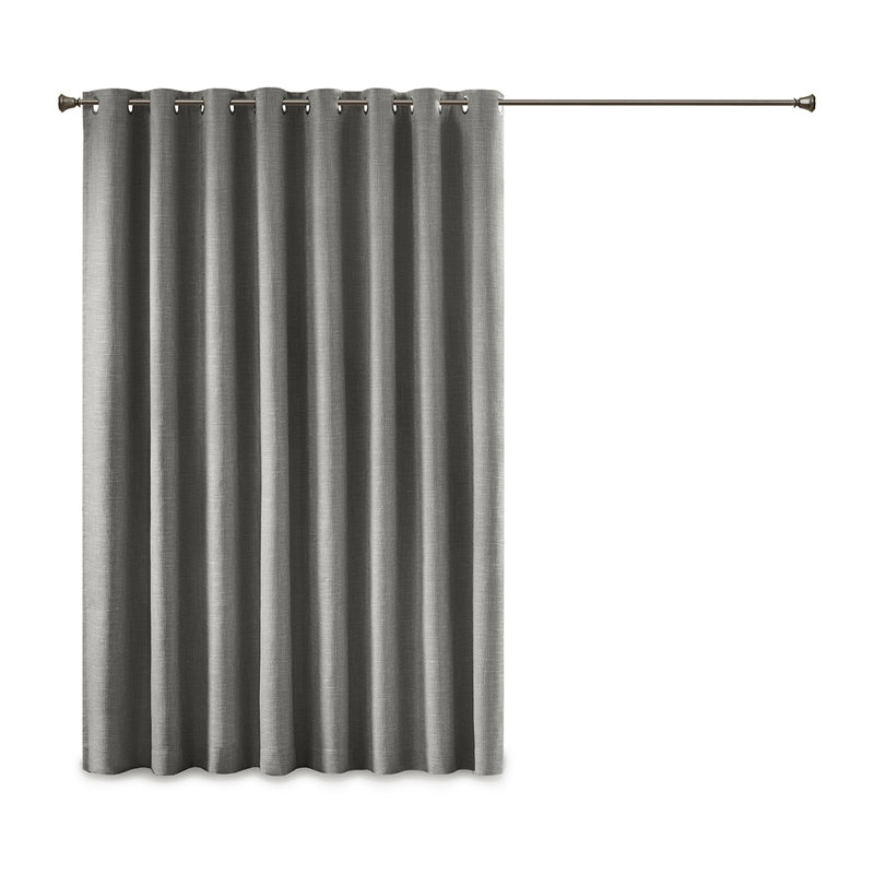 Panneau de fenêtre imprimé chiné occultant, Gris
