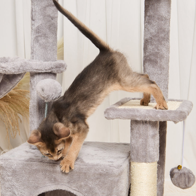 78.7cm H Cat Tree, Light Grey