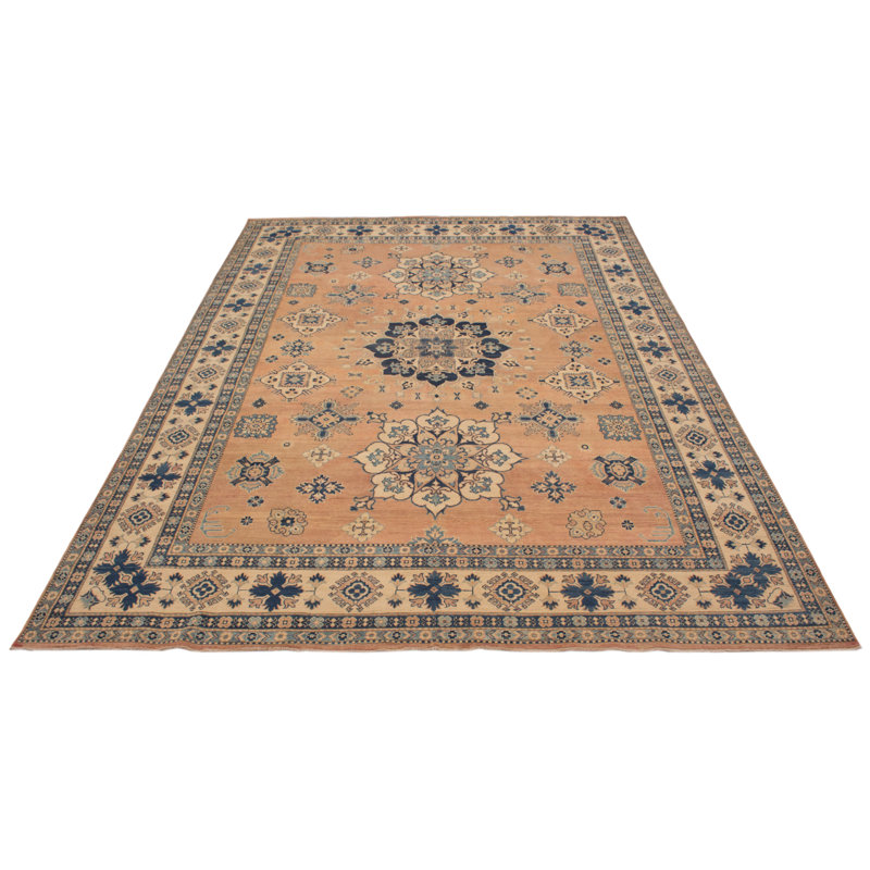 Aaleeyah One-of-a-Kind Rectangle 9'9" X 13'2" New Age Wool Area Rug Copper
