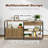 Living room side cabinet, storage cabinet, sideboard cabinet, kitchen utensils cabinet, sturdy and durable iron frame support, living room TV cabinet, sideboard buffet cabinet,buffets & sideboards