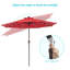 Parasol d'extérieur à DEL 9 pi pour terrasse, bord de piscine et patio Kanila-974534568