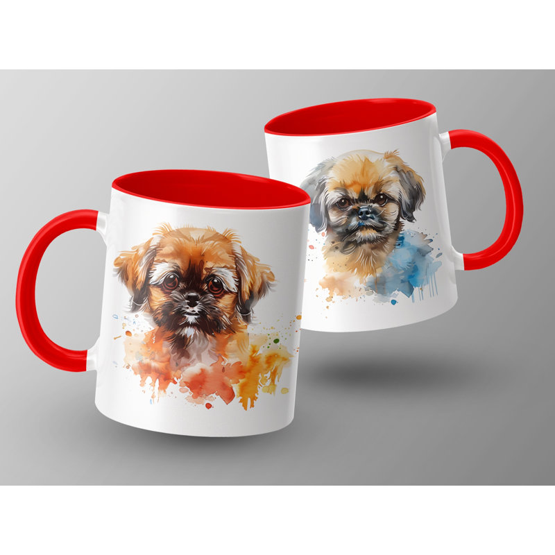 Ceramic Coffee Mug, Red, 3