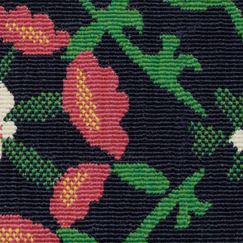 Sherley Bold Boho Floral Navy/ Multi Indoor-Outdoor Area Rug, Rectangle 6'7" x 9'2"
