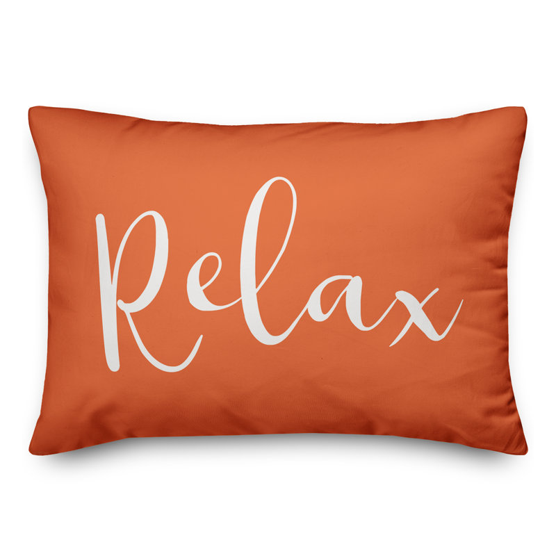 Outdoor Throw Pillow, Orange