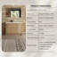  Meuble-lavabo simple 48 po avec comptoir en résine blanc brillant, moderne pour petite salle de bain-313827044