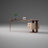 Brown Unique Pea Shape Modern Desk-109050184