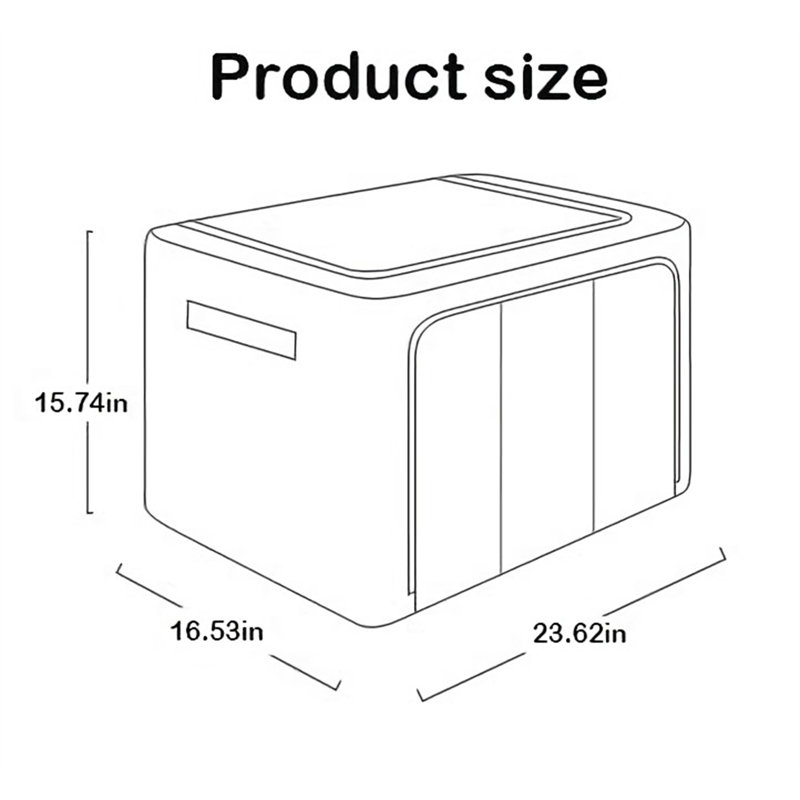 Boîte de rangement pour vêtements en tissu Hokku Designs