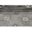 Tapis gris en laine noué à la main de conception unique 9 pi x 12 pi New Age