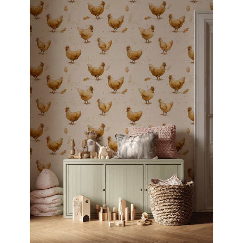 Murale de poule rustique amovible