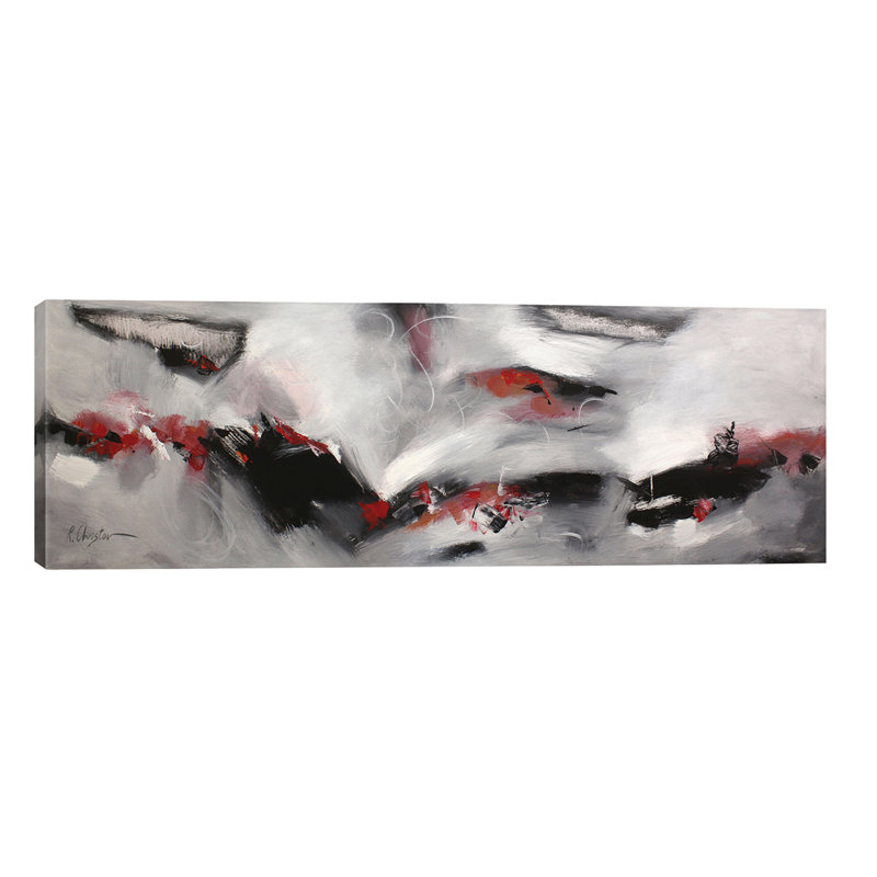 Emotions by Radiana Christova - Panoramic Painting on Canvas, No Frame, 30.48 cm H x 91.44 cm W x 1.91 cm D