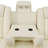 Aurelia Off-White Vegan Leather Sectioanal Living Room Sofa Set With Cup-Holders ,Wireless Charging And LED Lights