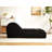 Comfortable Chaise Lounge, Ergonomic Curve, High Foam Core, Removable Washable Cover, Black Relax Design, Detachable Cover For Long-Term Comfort-1446238184