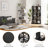 5-Tier Corner Bookshelf,L-Shaped Bookcase Freestanding Storage Shelf & Display Stand For Living Room, Office, Bedroom-465351093
