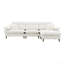 Canapé modulaire en L, canapé en tissu de chenille nuage (modulaire)-747746160
