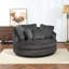 Fauteuil demi-tonneau surdimensionné avec housse-108658058