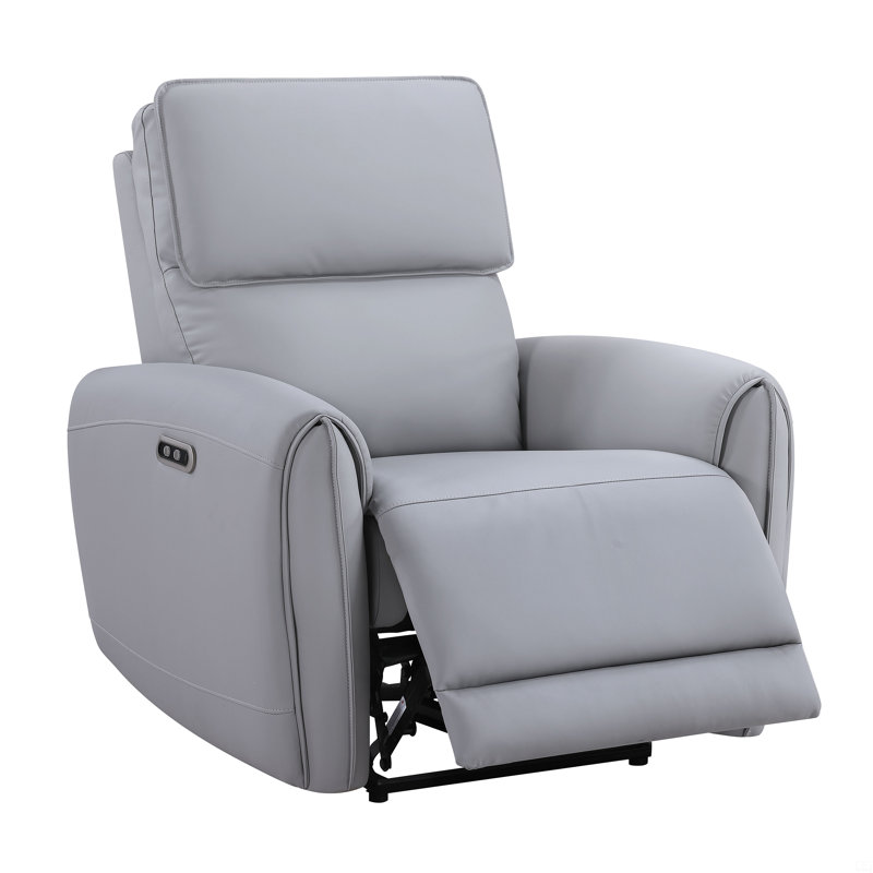 Fauteuil inclinable électrique en cuir avec port USB