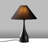 Stylish Black Table Lamp, Metal Body, 19.7 x 19.7 x 26.8 inches | Fabric Cap Ø4.7 x 9.8 inches | E27 Socket, Max 40W (Bulb Not Included) | Perfect for Modern Living Rooms & Bedrooms, Elegant Solid Color Design-518120174-518120181