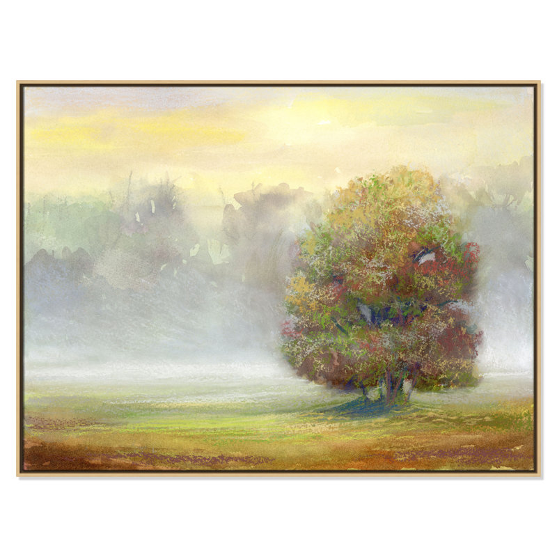 «Rayssa Brush Print» par Dena Ann Adams, H 37,5 po x l 49,5 po, Naturel