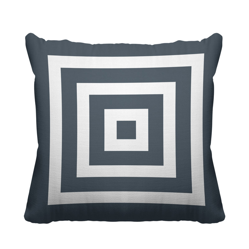 Coussin décoratif intérieur / extérieur Luella, L 17 po x H 17 po, gris