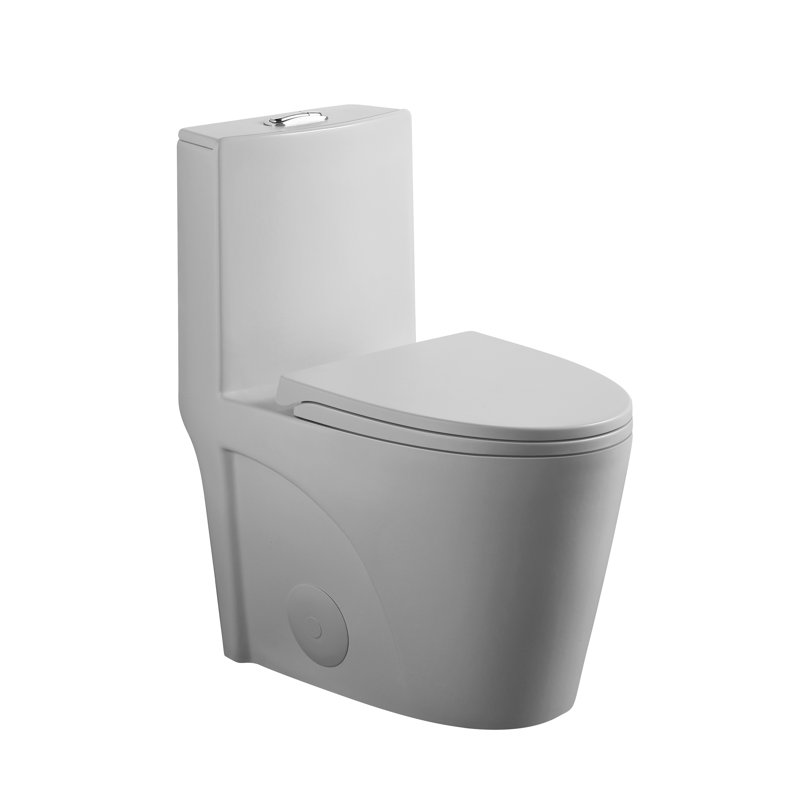 One Toilet With Dual Flush 001. 1.1/1.6 , Soft Close Seat. Water, Elongated Bowl. Height, Grey Ceramic Bathroom Regularization 001 Toilet. Flush, Height. For Systematization